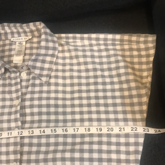 Robbie Bee Gray and White Checkered Gingham Fit & Flare Dress with Tie Waist-12 - Picture 7 of 12